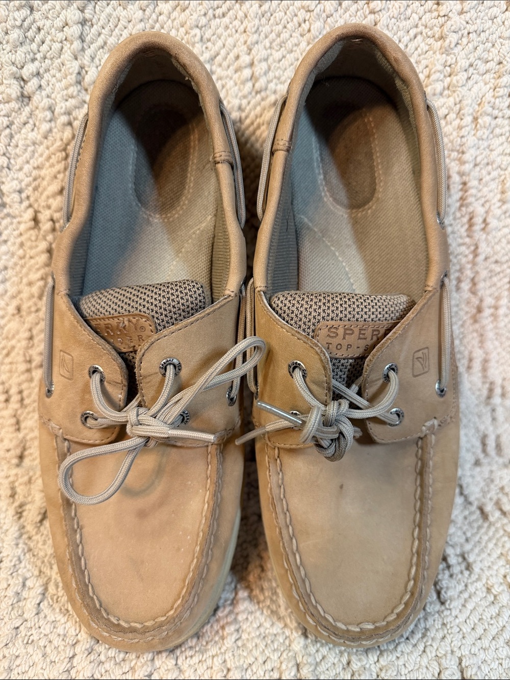 Sperry Beige/Tan Boat Shoes